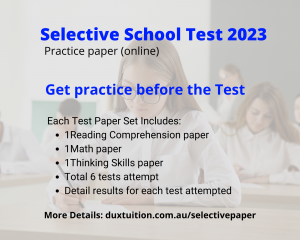 Selective Test Mock Test paper